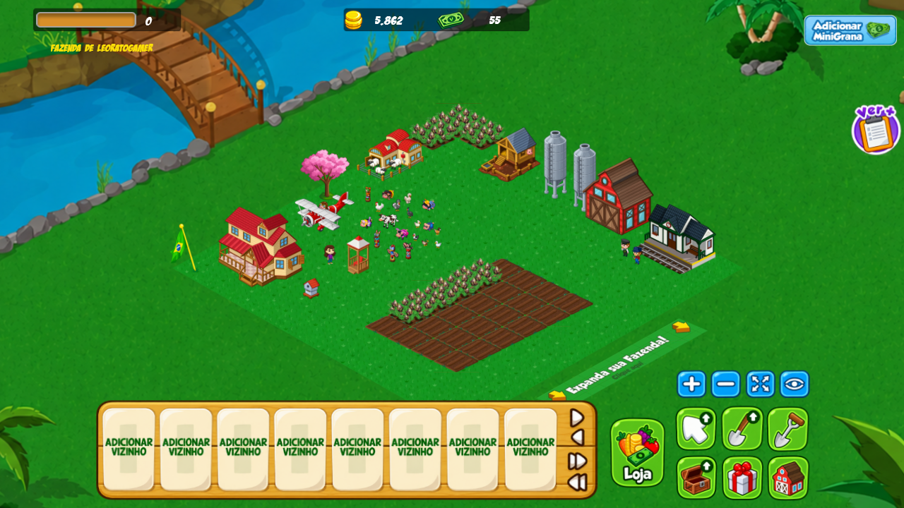 Minha Fazenda concept game screenshot